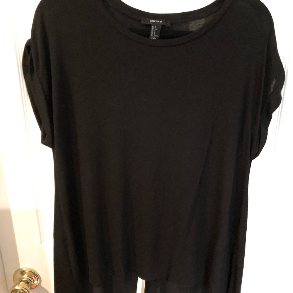 Plain black top
